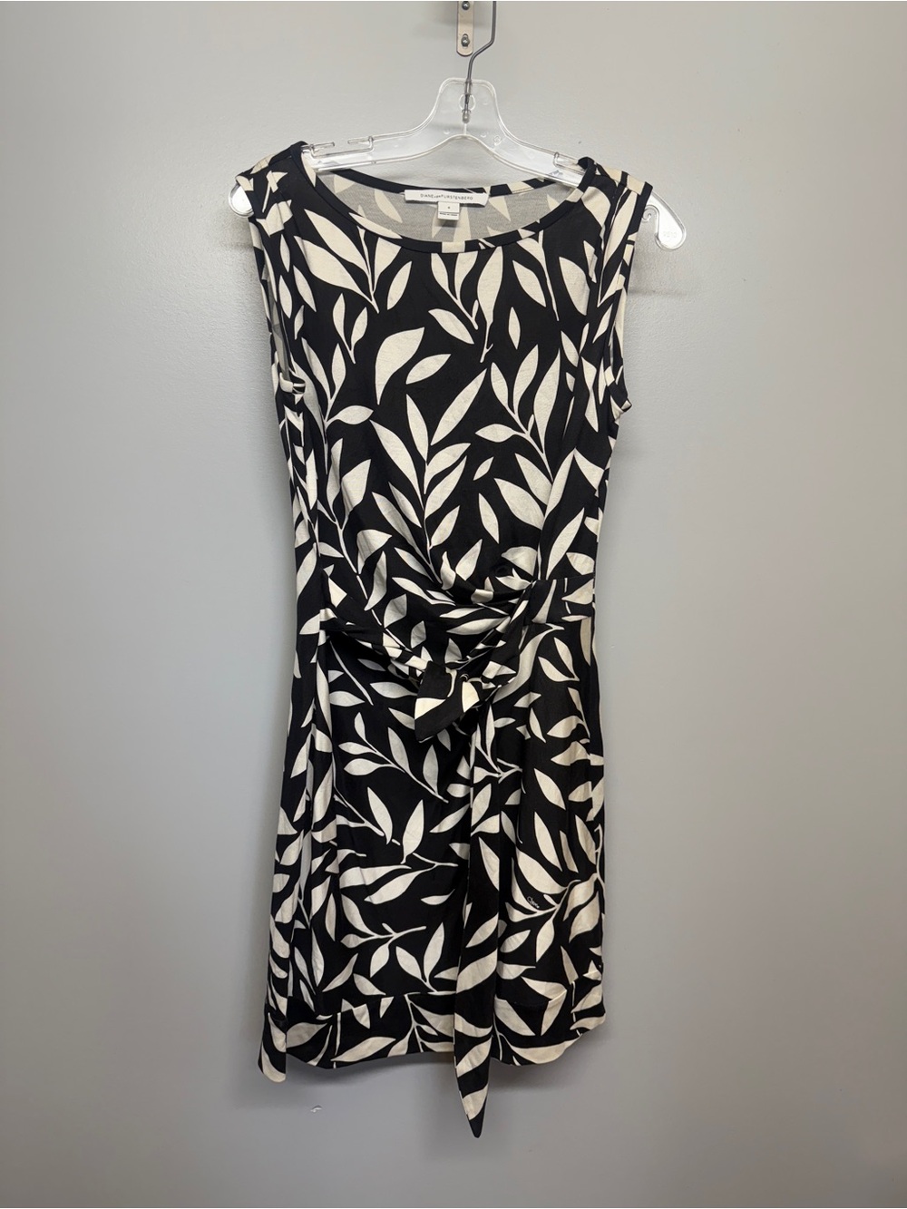 Diane Von Furstenberg Black and White Midi Dress